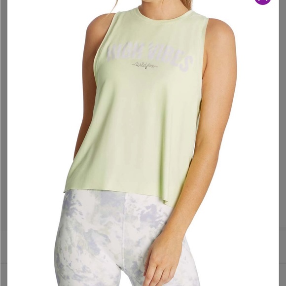 NEW IN PACKAGE- Wildfox High Vibes Crop Tank Top - Picture 1 of 3